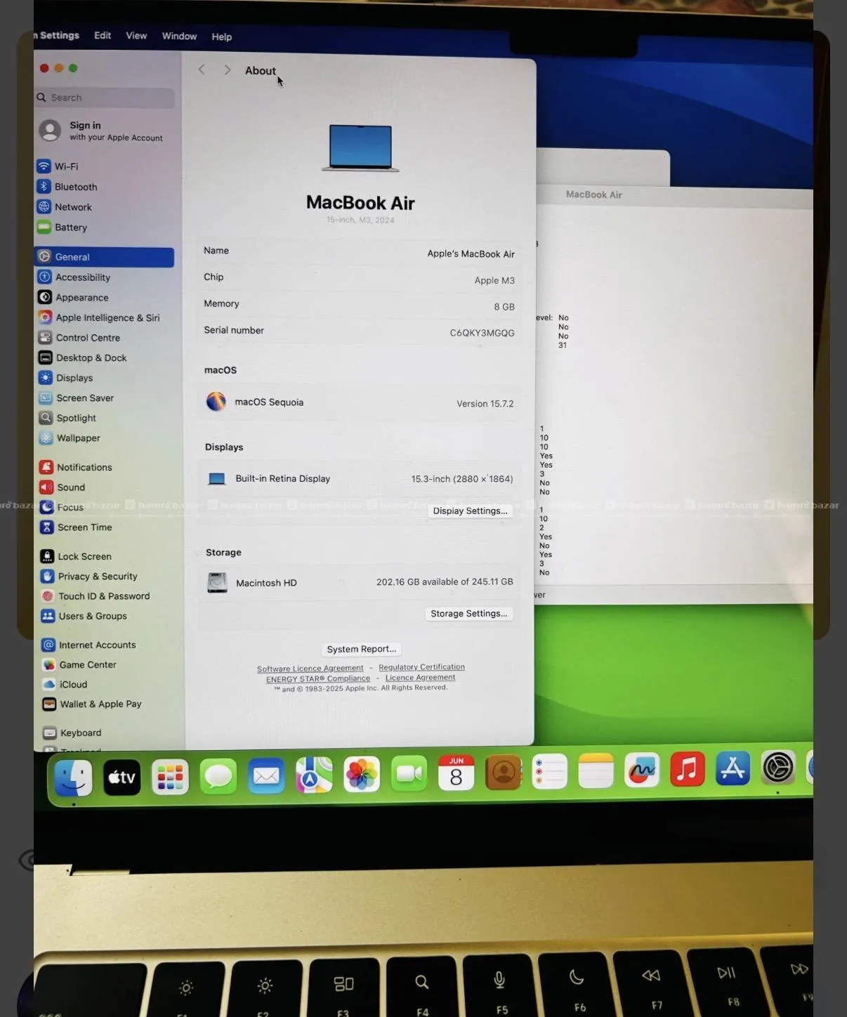 Macbook air M3 (15-inch,2024) 3