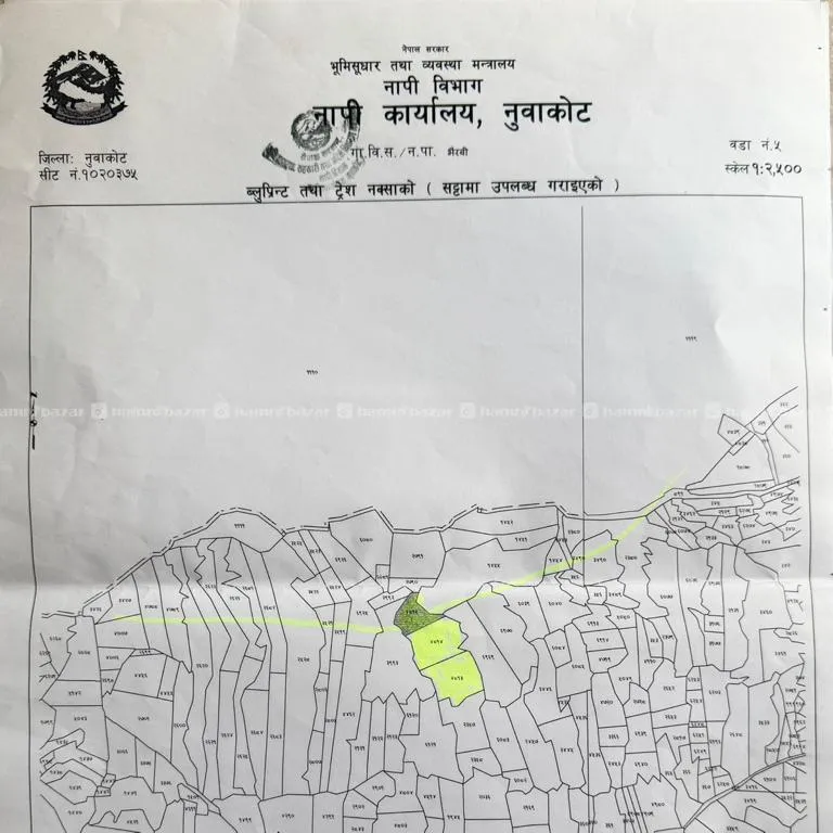 जग्गा बिक्रीमा – नुवाकोट, ढिकुरे 3