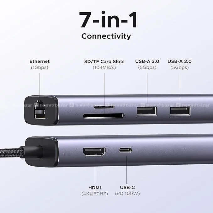 UGREEN USB C Hub (60515) 7-in-1 4K@60Hz HDMI 3