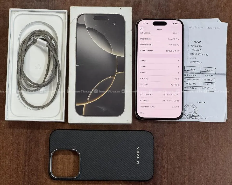 iPhone 16 Pro,92% BH, 6 months insurance warranty 2