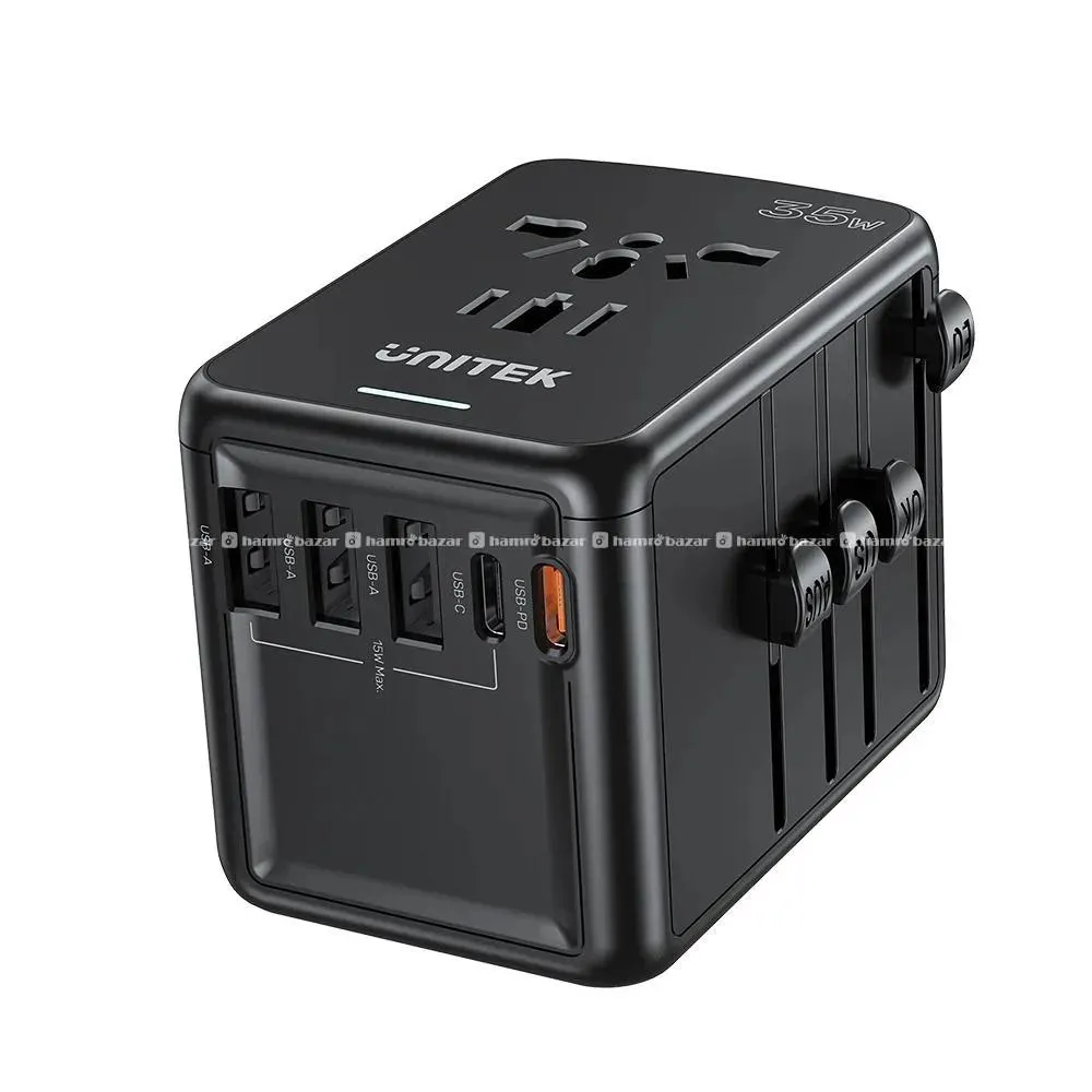 Unitek P1121ABK01 35W Universal Travel Adaptor 3