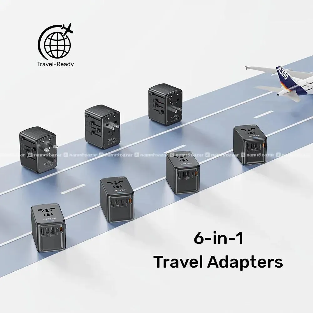Unitek P1121ABK01 35W Universal Travel Adaptor 4
