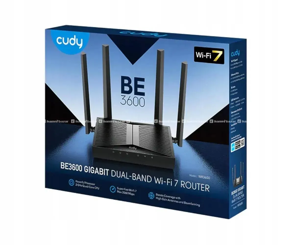 Cudy BE3600 Gigabit Wi-Fi 7 Router WR3600 3
