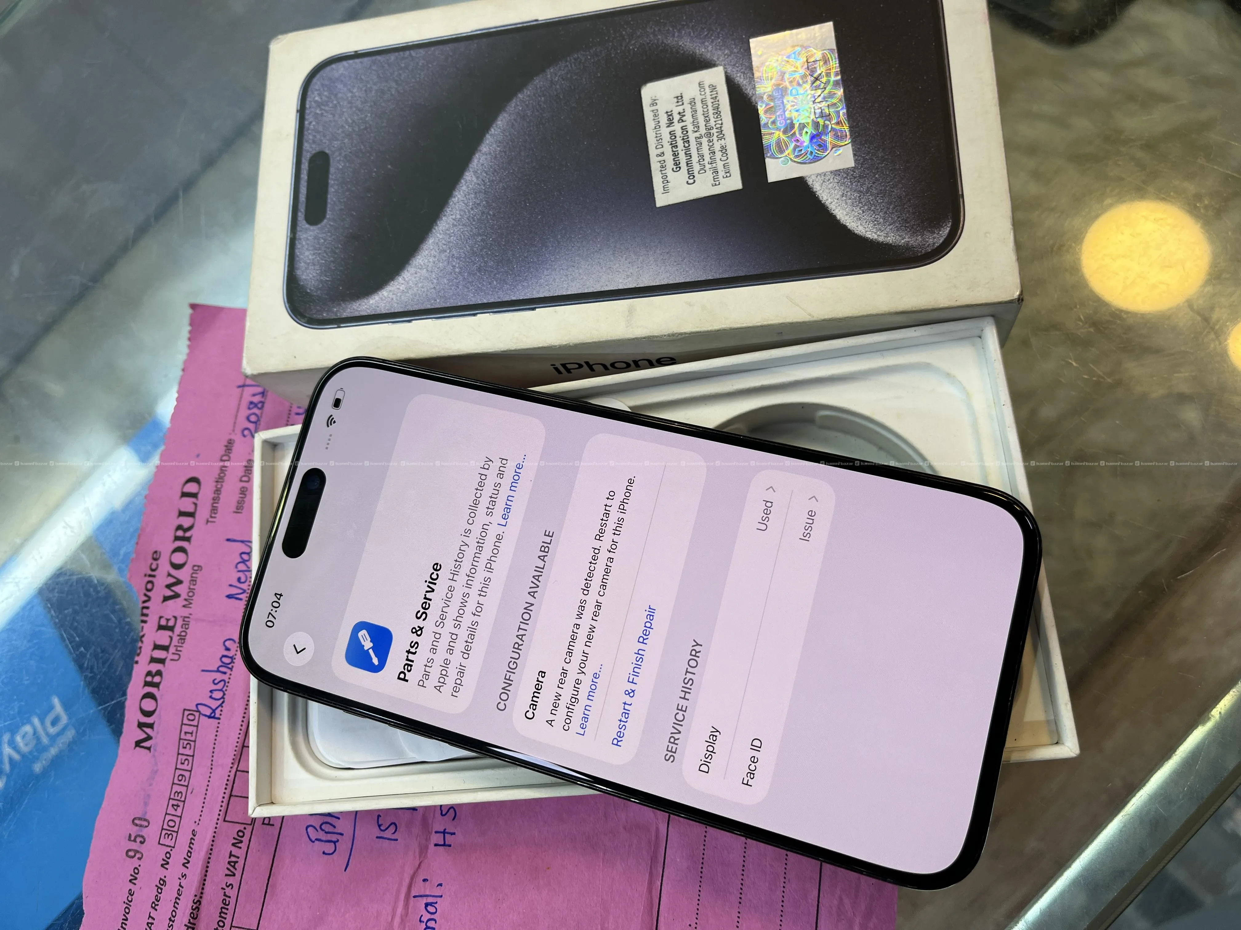 ipnone 15promax 256gb genuine displaya chang battr 2