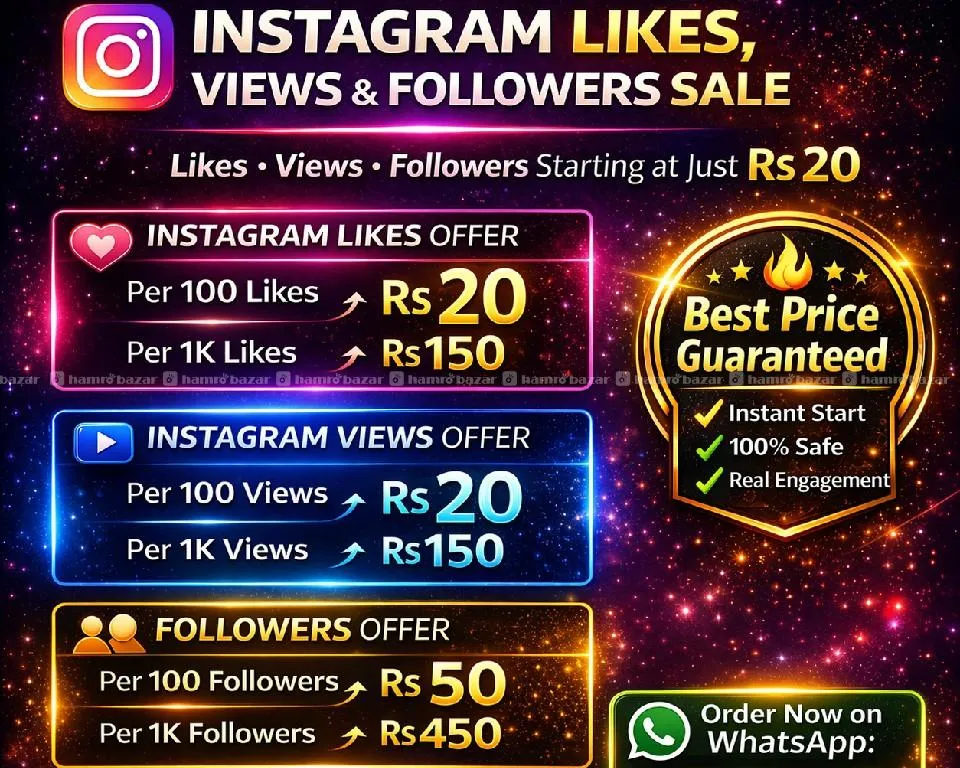 buy insta likes views and followers at best price 1
