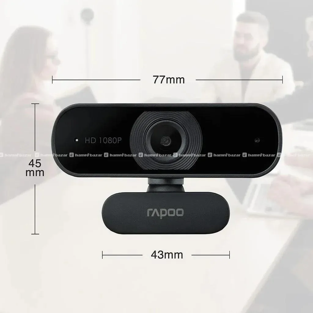 Rapoo C260 Usb Black Full Hd Webcam+Microphone 3