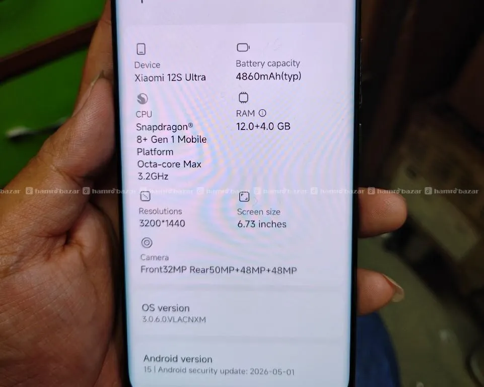 Xiaomi 12s Ultra 5G 12GB+256GB with 67w fast charg 4
