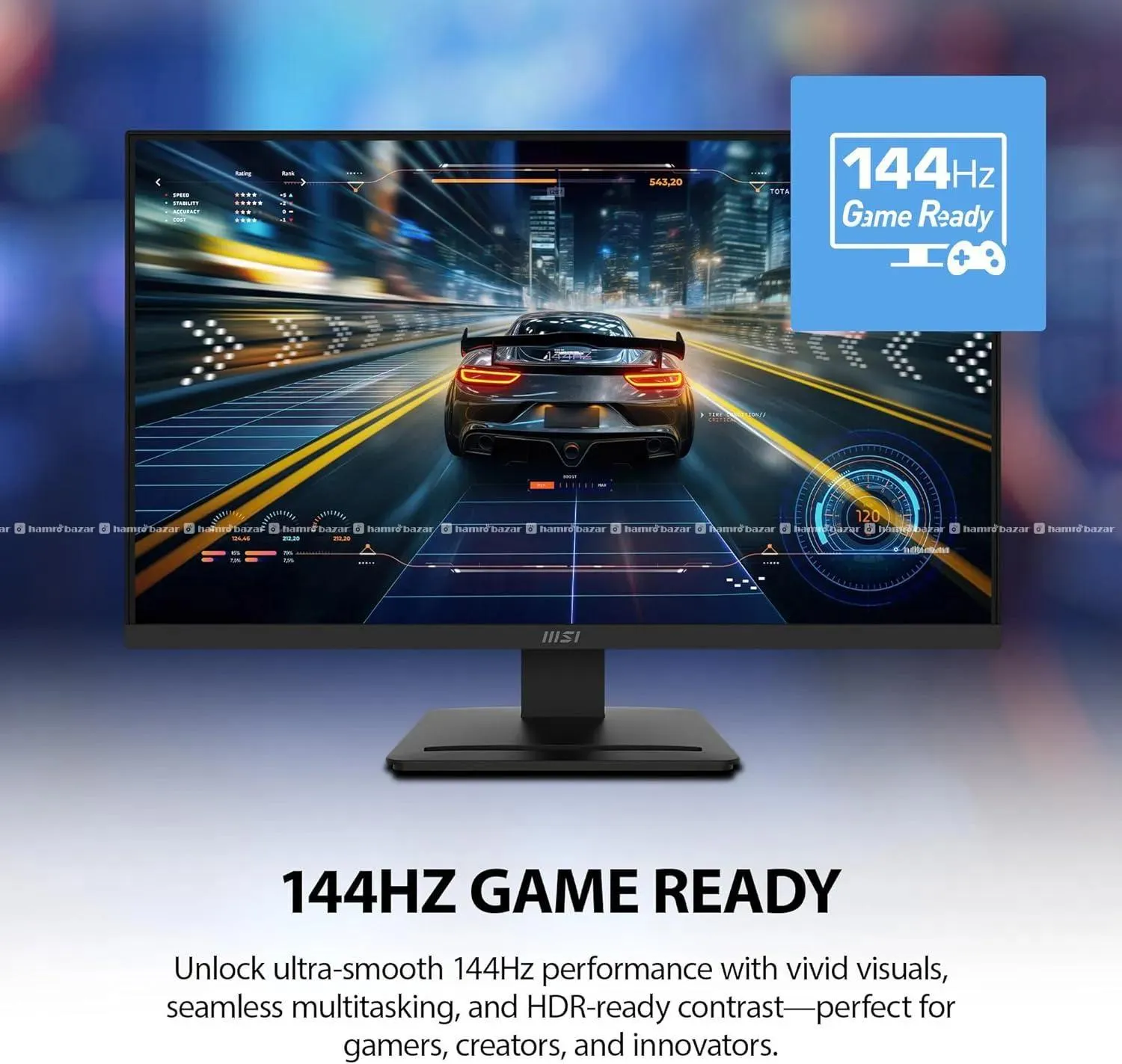 MSI PRO MP273W E14A 27" 144hz 1ms ips Monitor 3