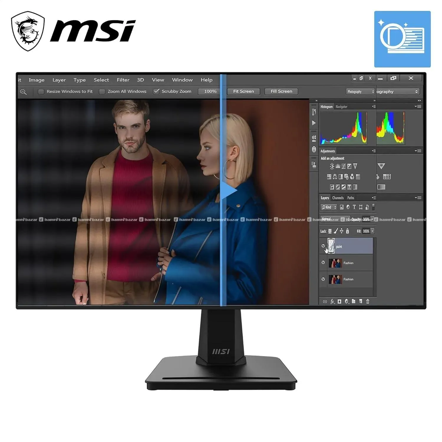MSI PRO MP251 E14L 25" 144hz 1ms ips 99%s Monitor 4