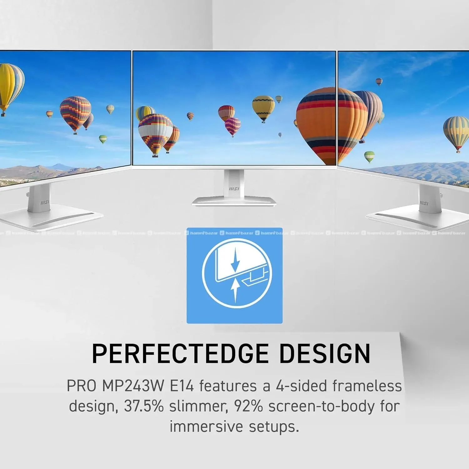 MSI PRO MP243W E14 24" Ips 144hz 1ms Monitor 2