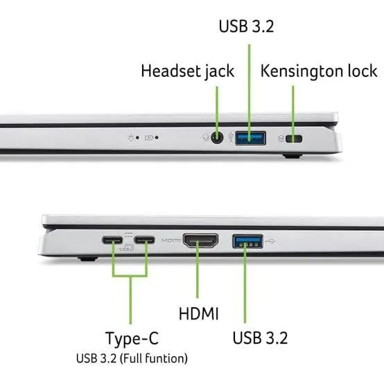 Acer Aspire GO 15 core i3 N355 8GB RAM 256GB SSD 3