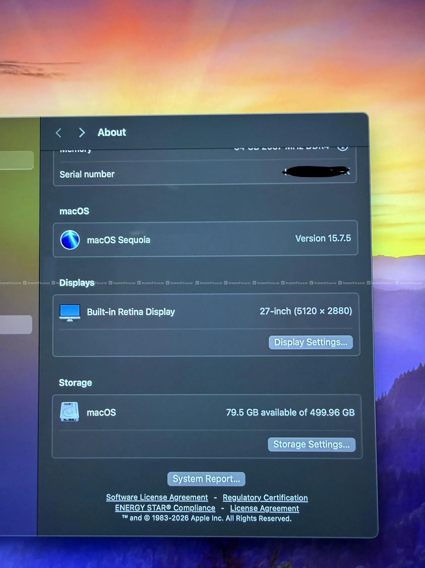 iMac 3GHz 6-Core i5 64GB RAM 500GB SSD 2019 3