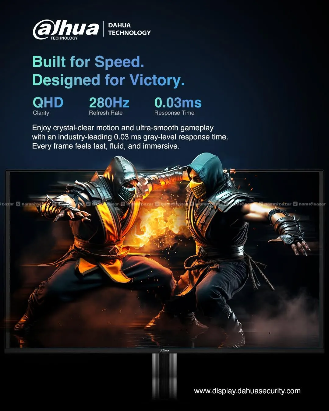 Dahua 27" QHD Gaming OLED Monitor 240Hz GO34A 4