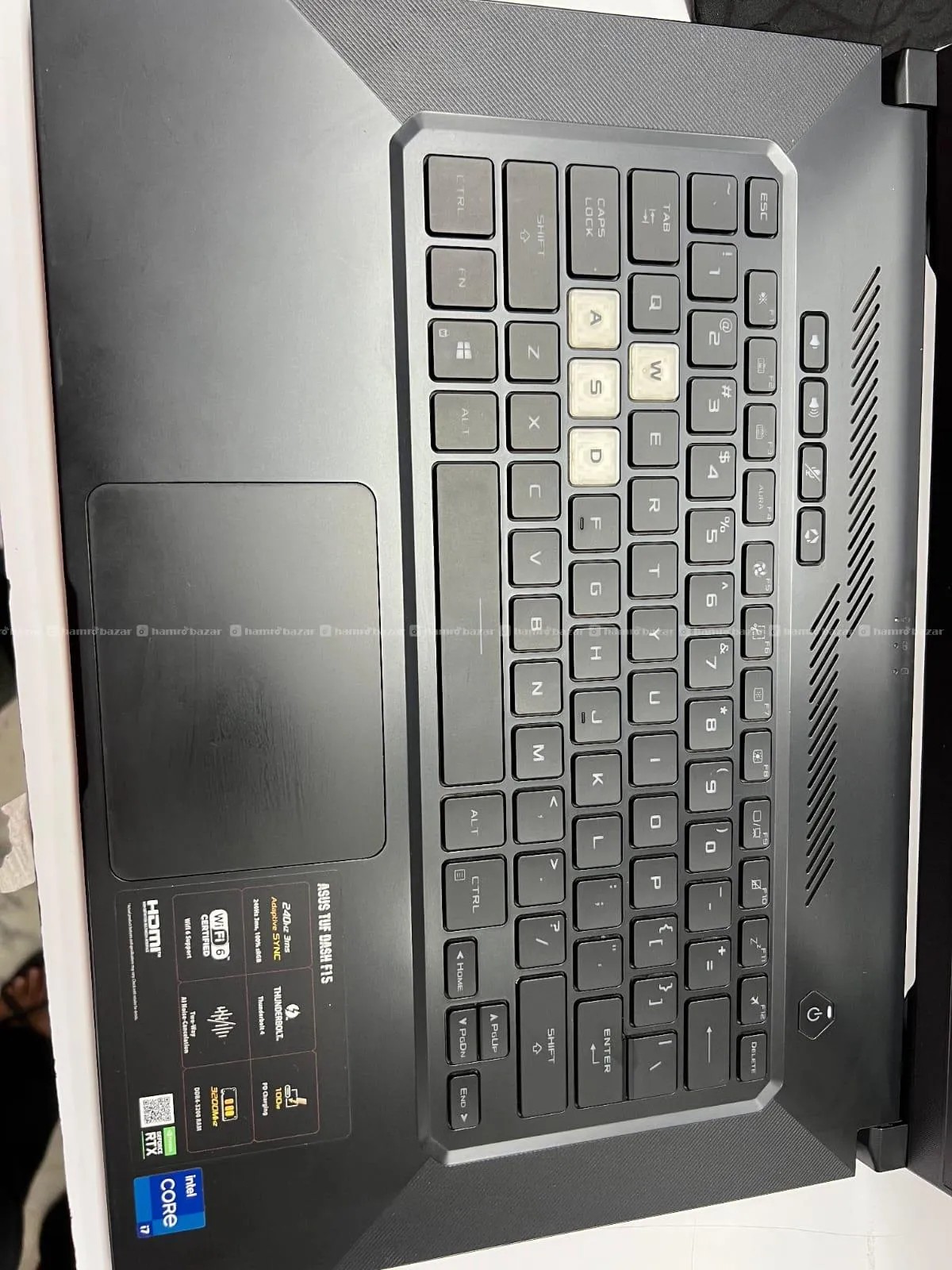 Asus Tuf Core i7-11th 16/512gb RTX3070 LAPTOP 3
