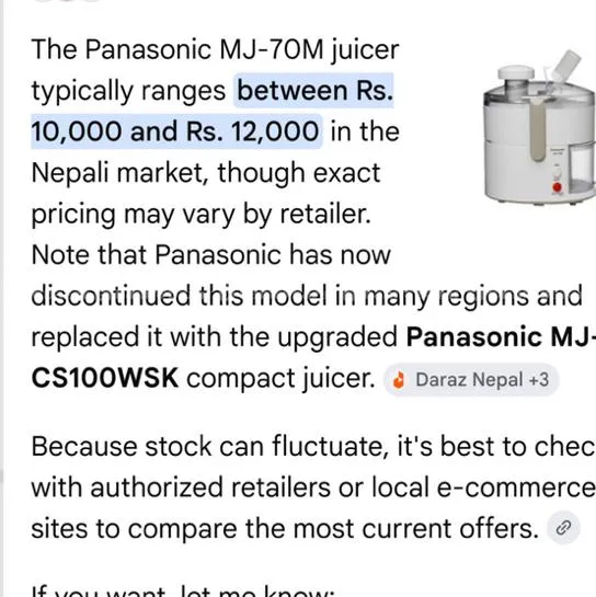 Panasonic Heavy Juicier Machine 3