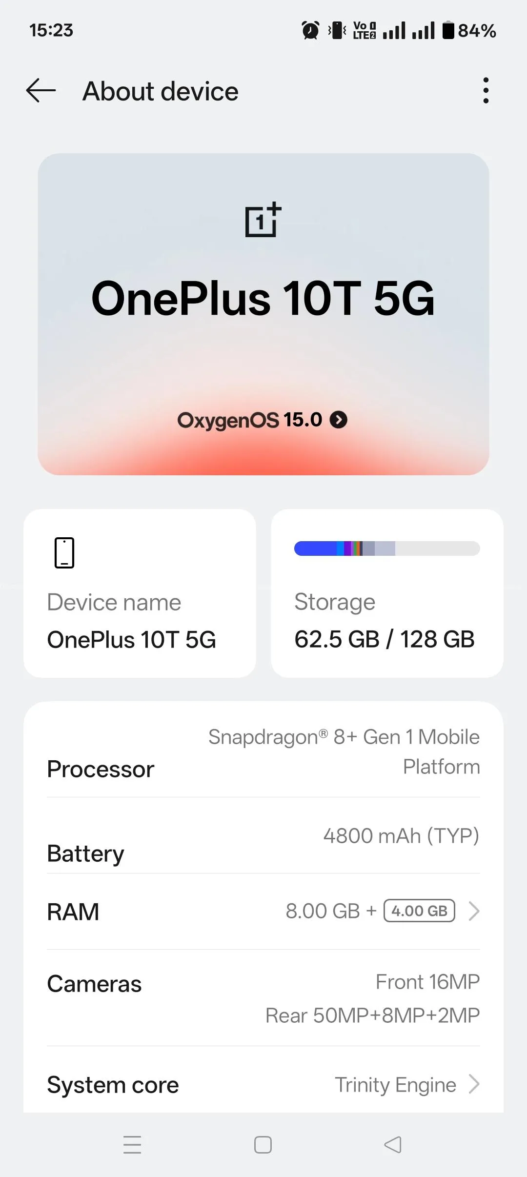 One plus 10T 5g 4