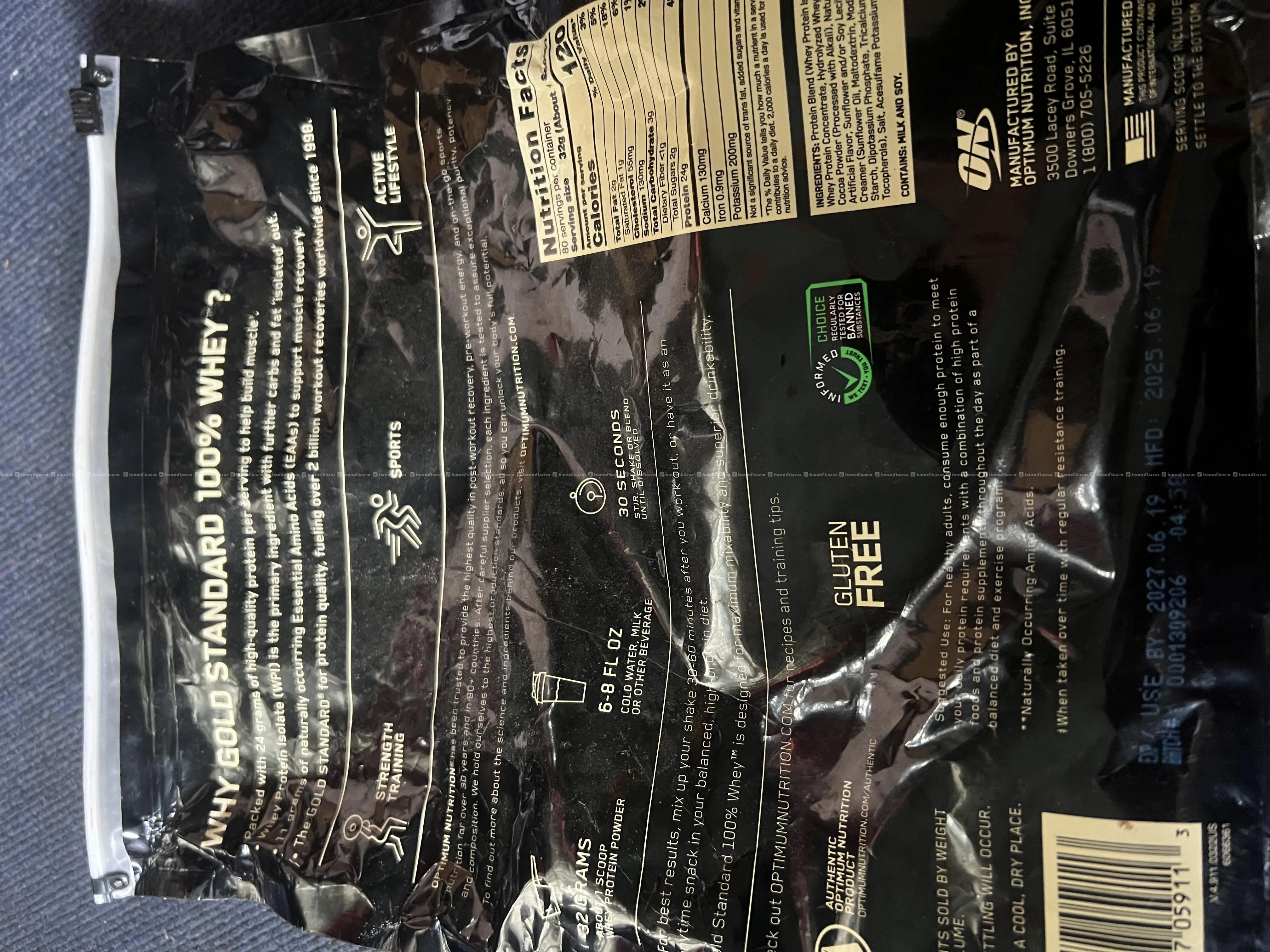 Optimum Nutrition protein & Muscletech creatine 3