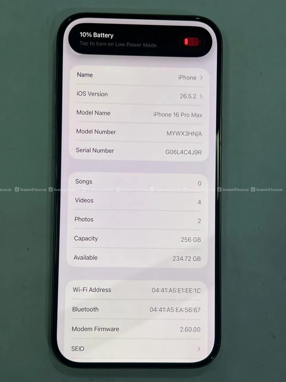 16 pro max 256gb 3