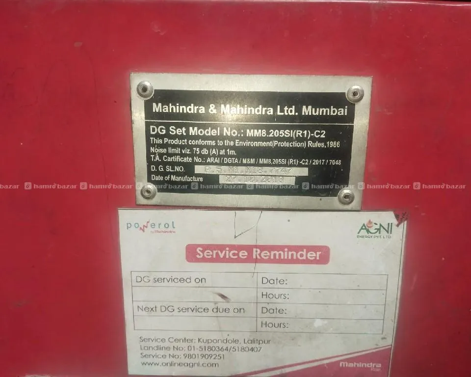 5 KVA Mahindra Single phase Generator 4