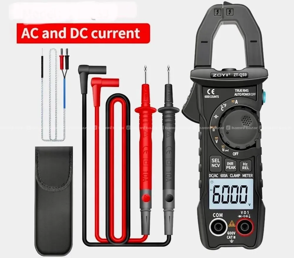 ZT-QS9 AC\DC Clamp Meter RMS 6000 Counts 2