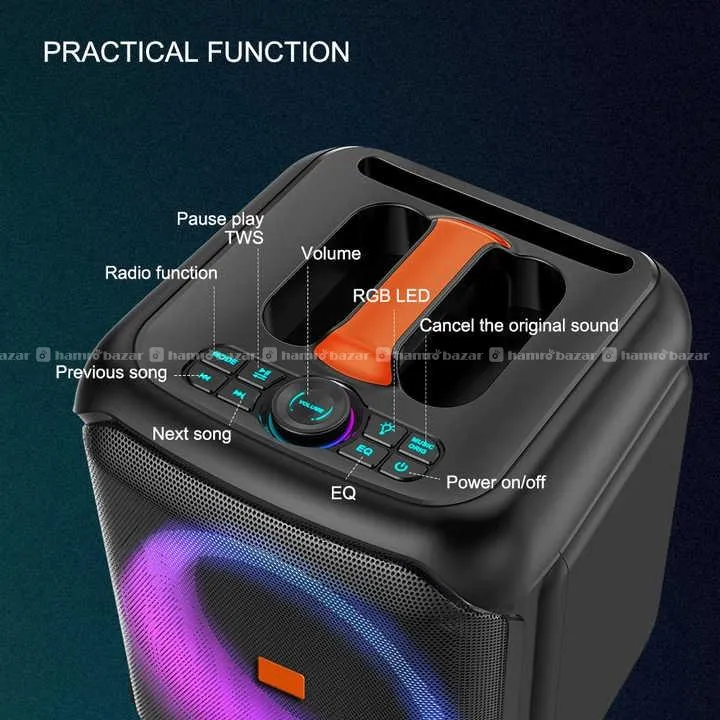 Sing-e ZQS8180 20 Watt Portable Speaker 4