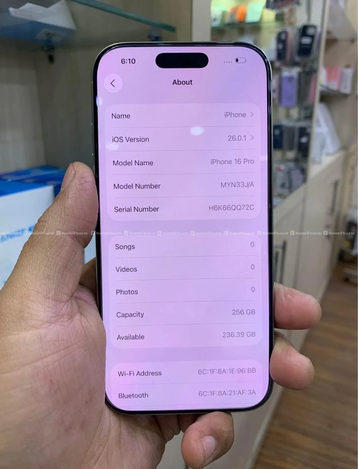 iPhone 16 pro 6