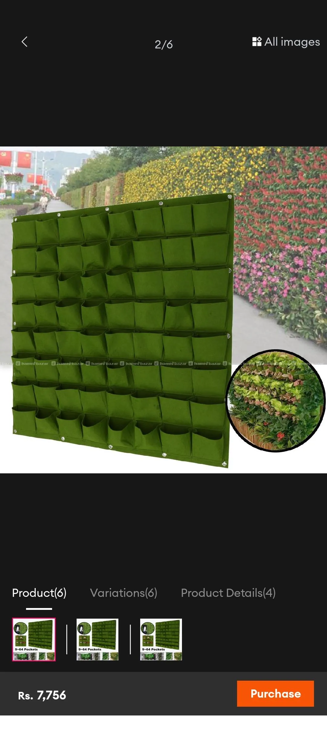 36 pocket new plant pot vertical garden hanging 2