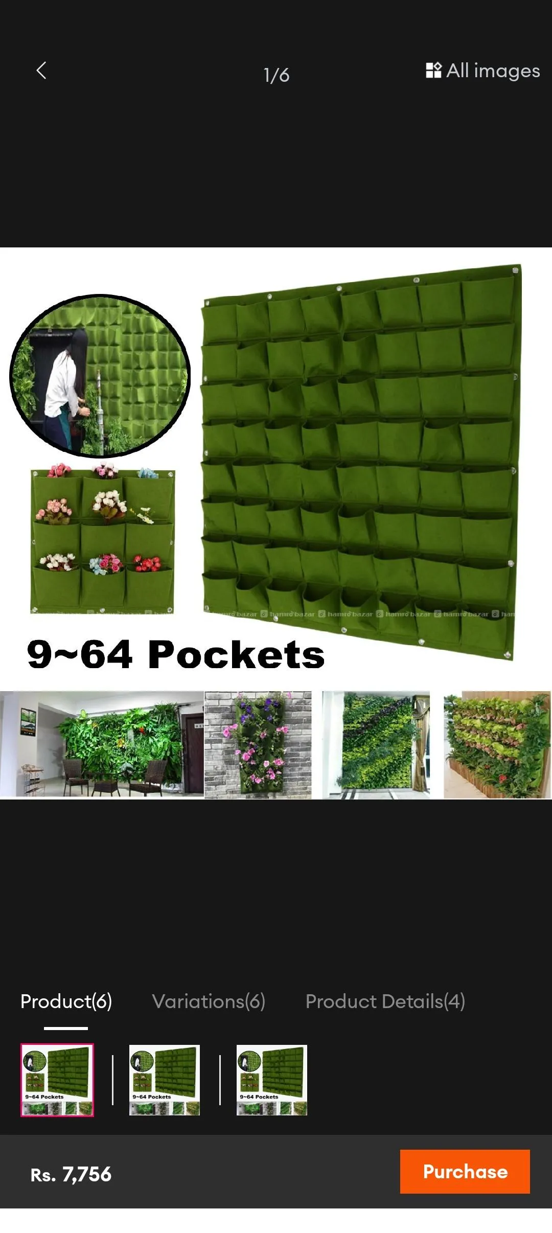 36 pocket new plant pot vertical garden hanging 3