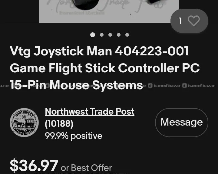 Vintage Joystick   15 Pin, DOS/Windows  exc sale 7