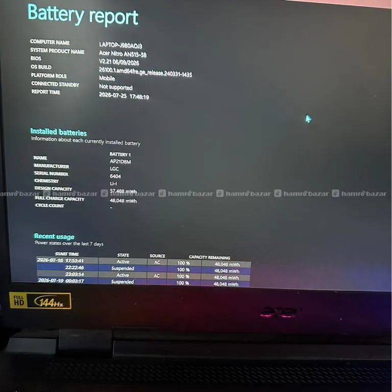 Nitro 5 i5 (12gn) Rtx 4060 3