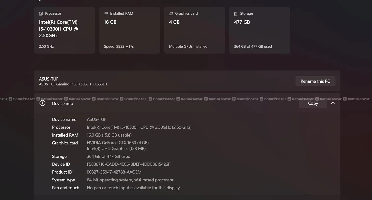Asus Tuf f15 Gaming Laptop on sale 3