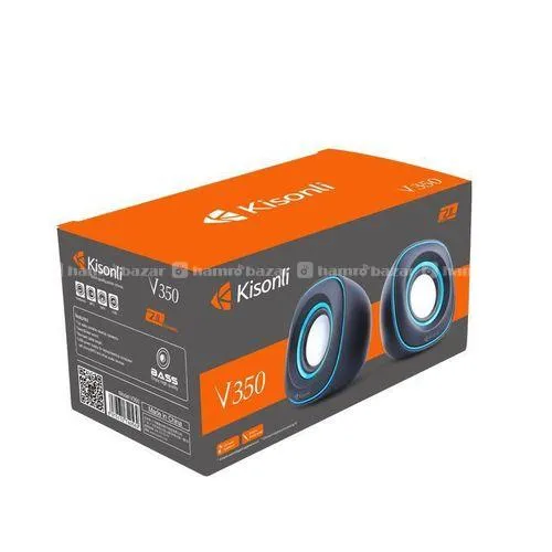 PS USB Speaker Set of 2 Heads Wired Speakers 2