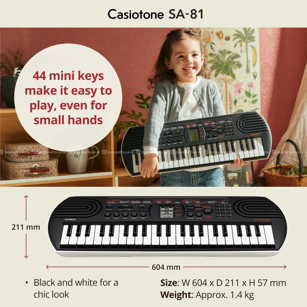 Casio SA-81 44-keys keyboard for kids in Nepal 2