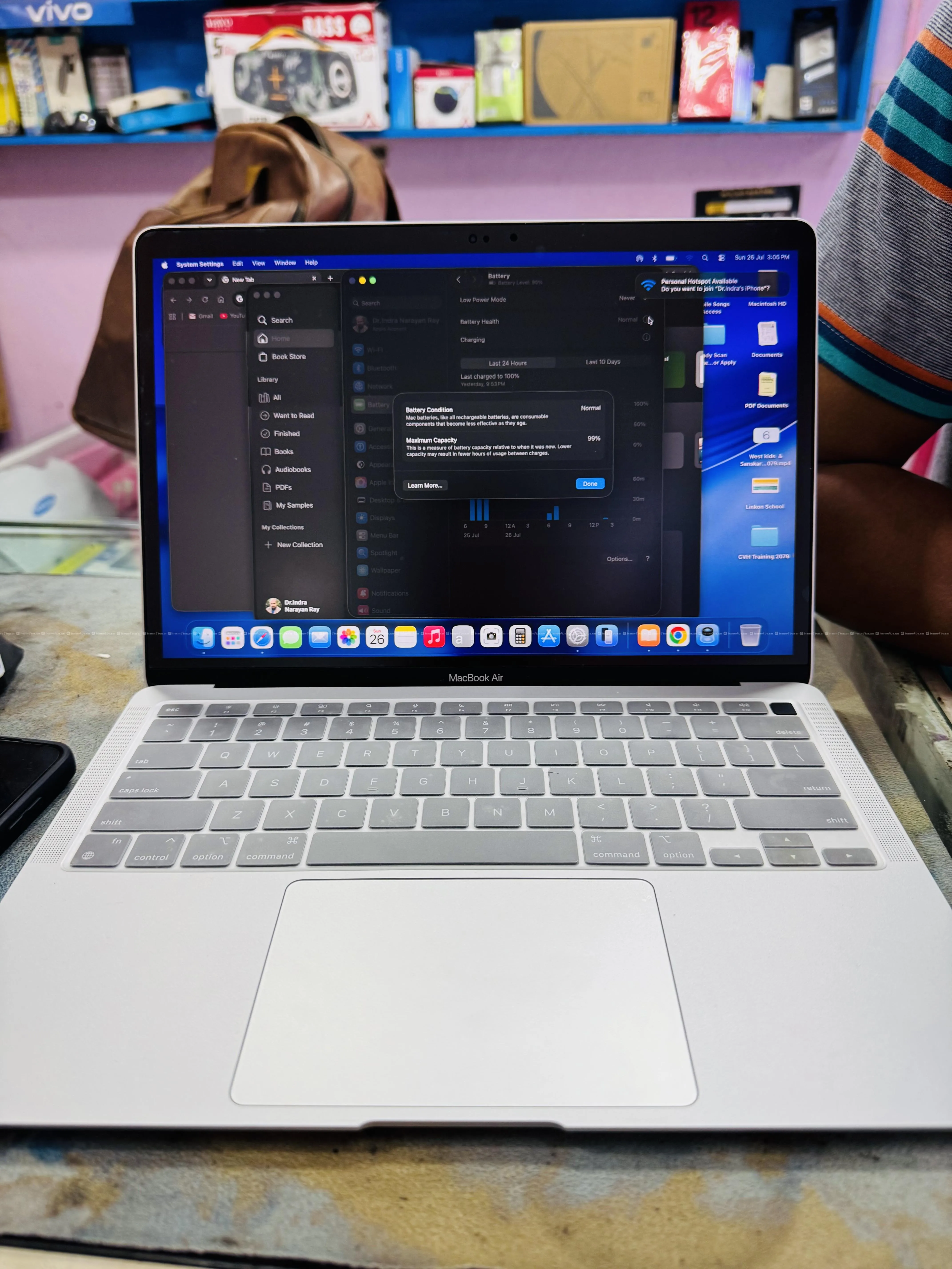 MacBook Air M1 8GB 256 GB/MAC BOOK M1 AIR/M1 AIR M 5
