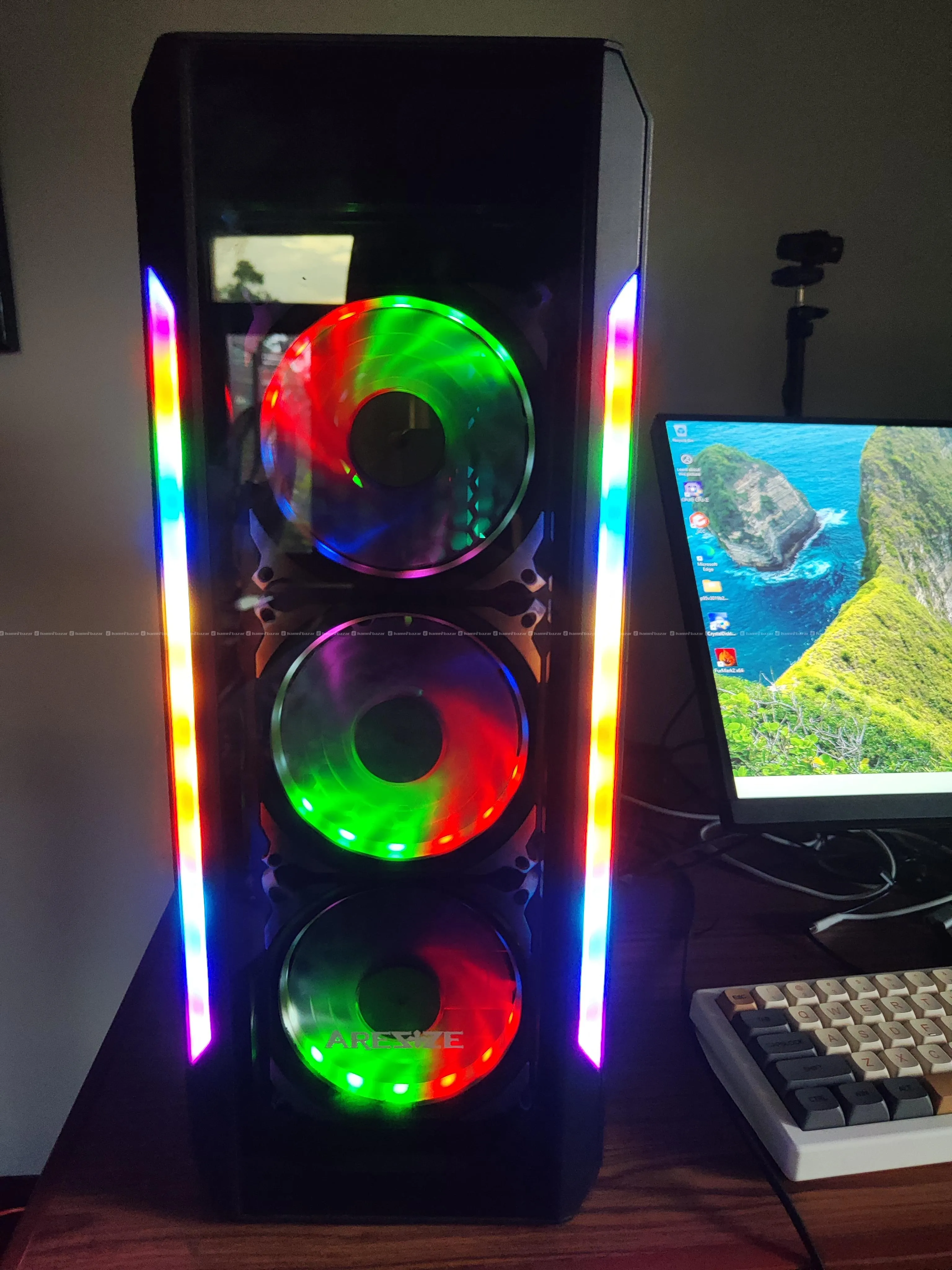 Budget gaming pc with 1080p 22 inch monitor 3