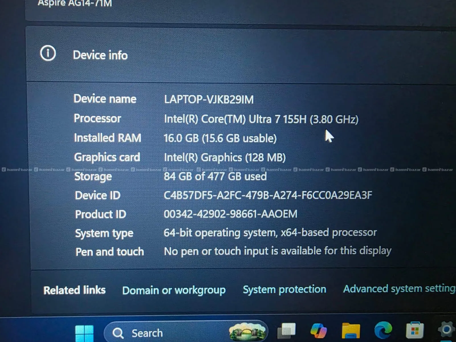 Acer aspire go 14 intel ultra 7 2