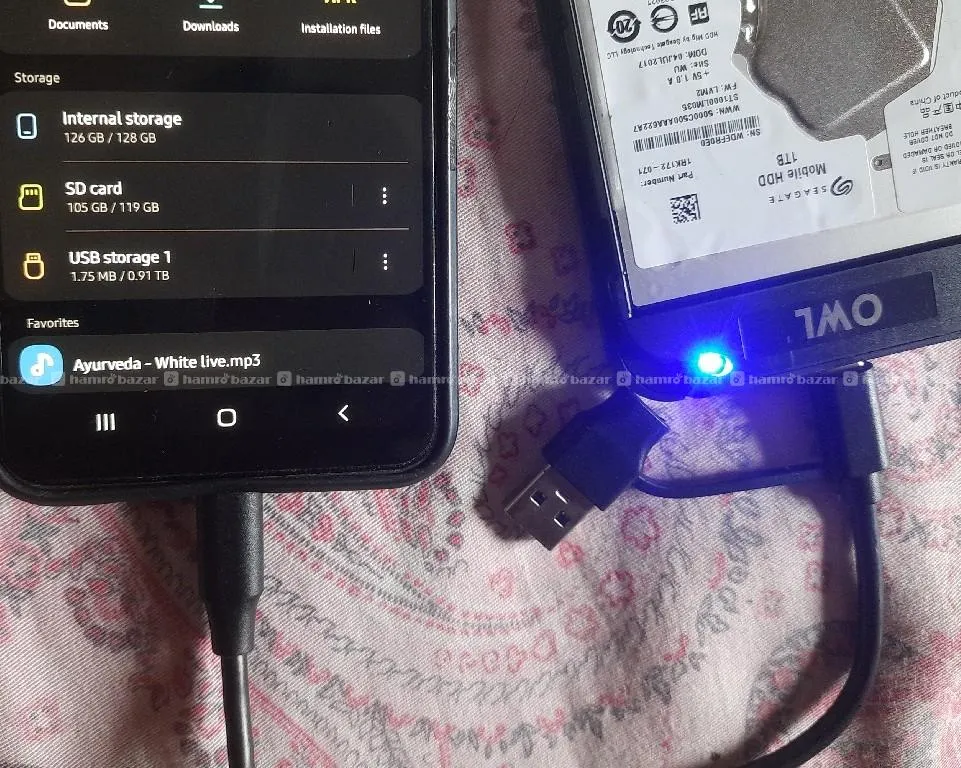 1TB seagate mobile Hdd with type c casing 3