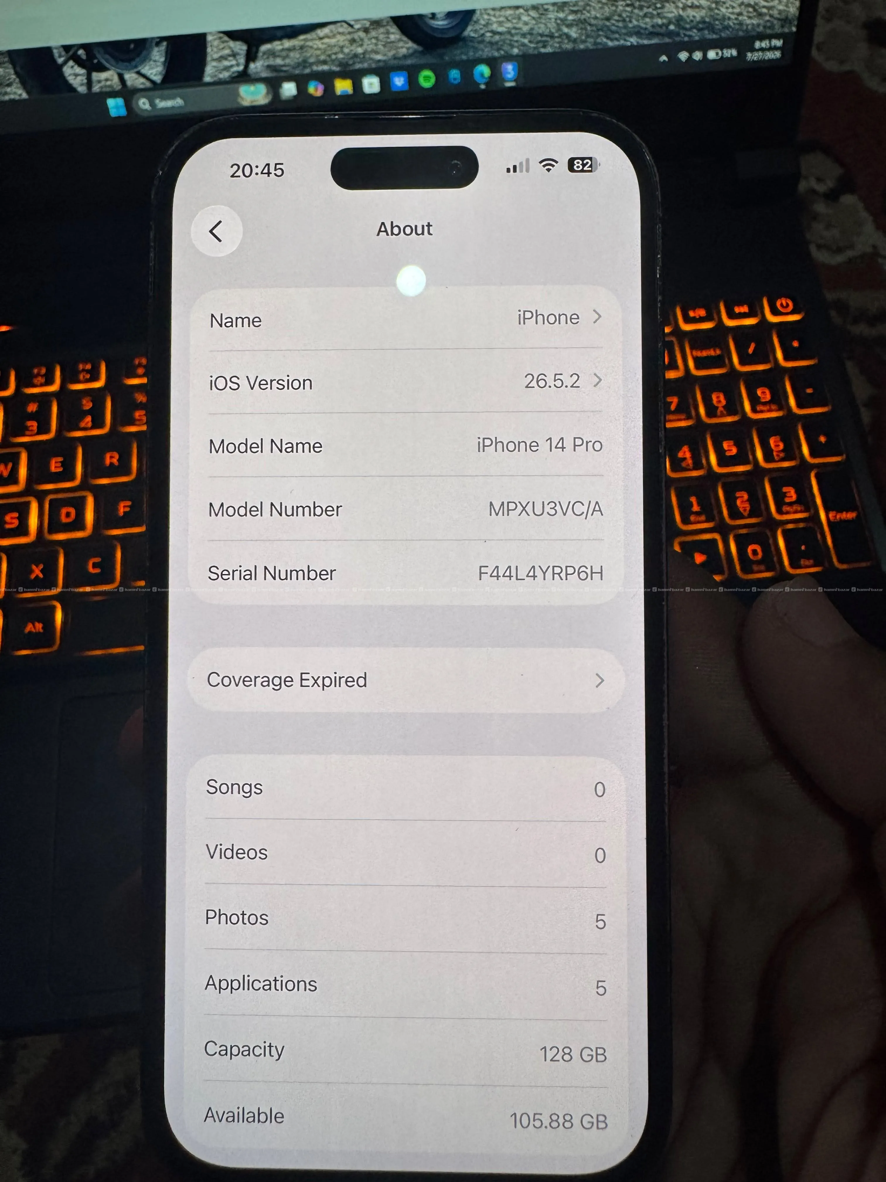 iphone 14 pro 100 battery 128 gb 3