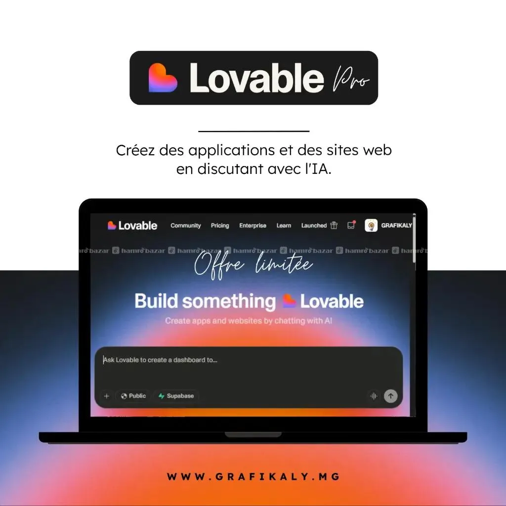 Lovable AI | Private Subscription | Lovable Lite 2