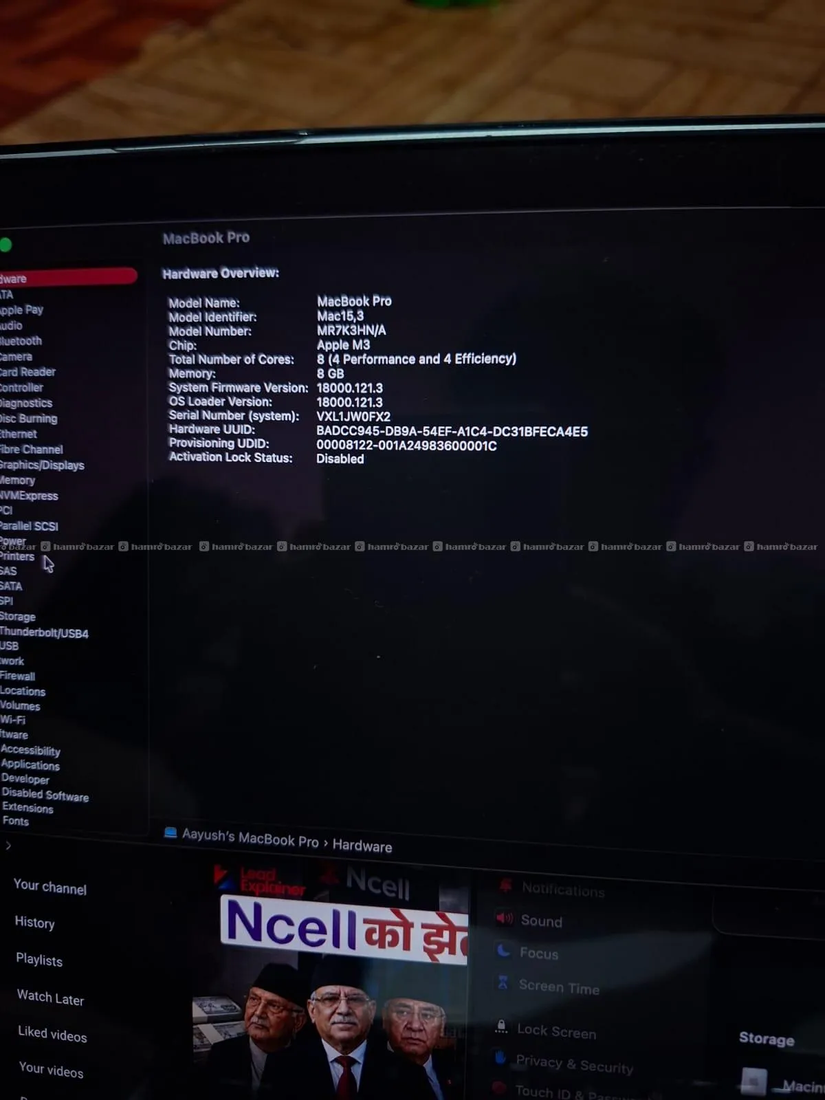 Macbook pro M3 2