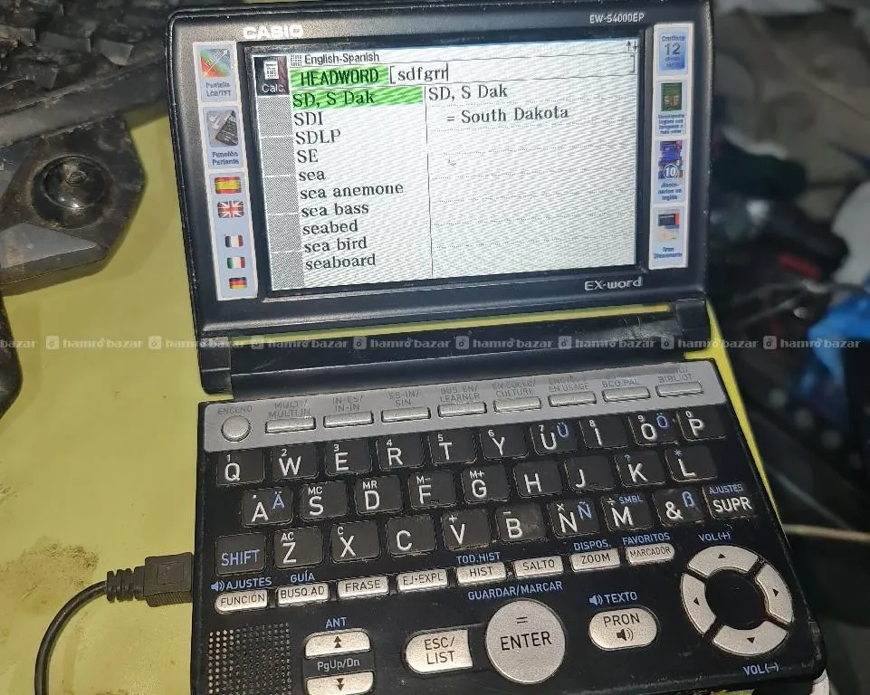 vintageCasio EX-word EW-S4000EP electro dictionary 6