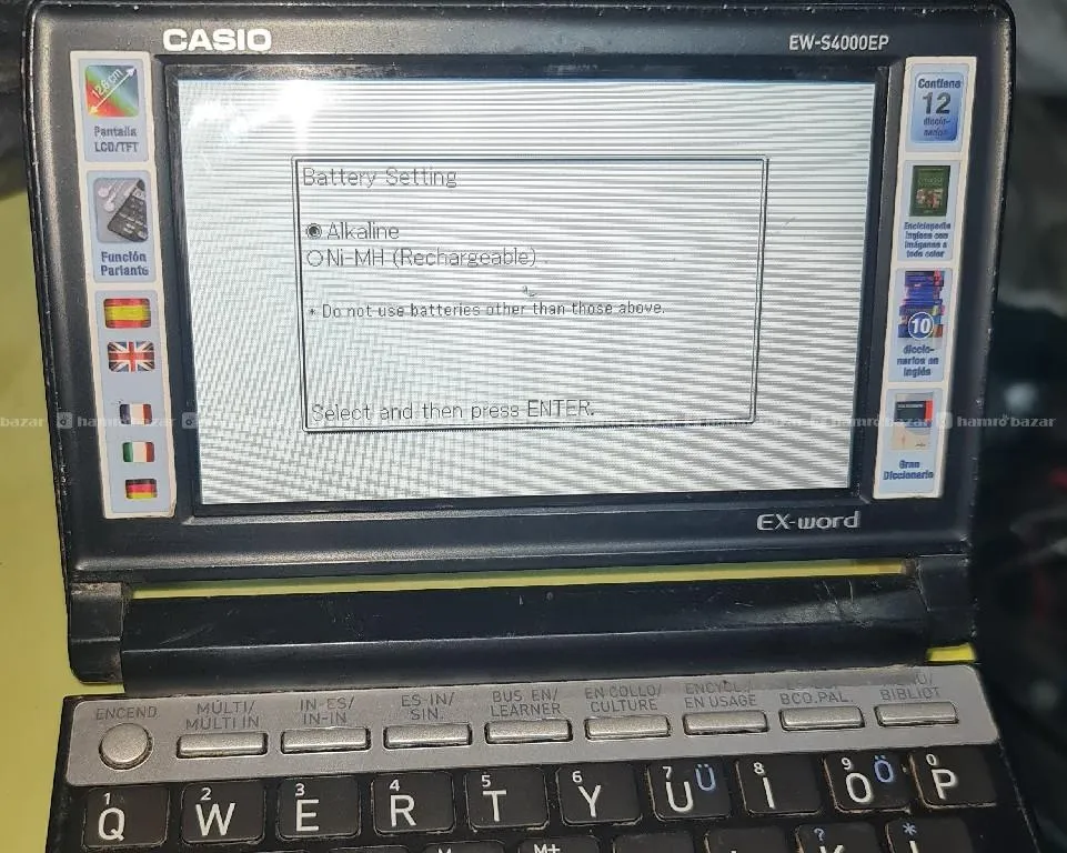 vintageCasio EX-word EW-S4000EP electro dictionary 4