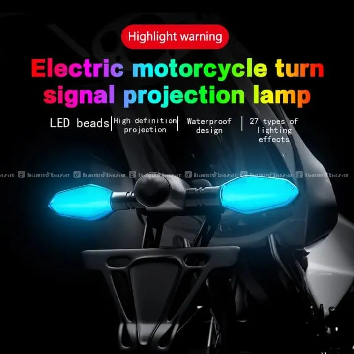 Motorcycle Projection Turn Signal Light 3