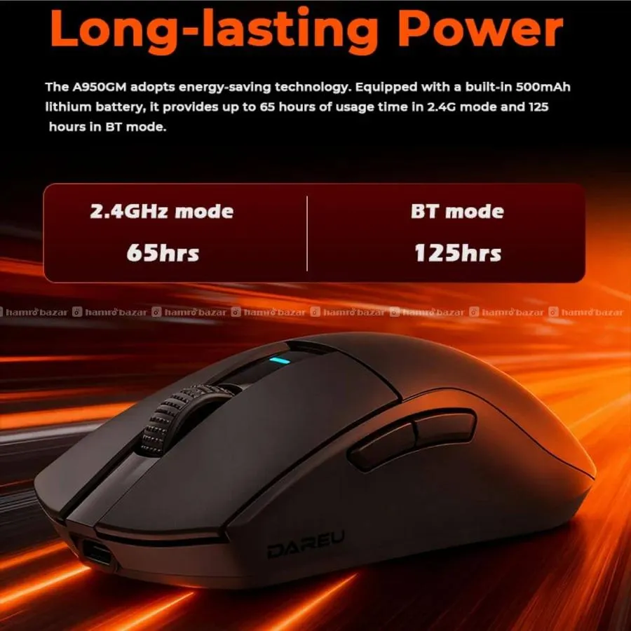 DAREU A950GM Tri-Mode Wireless Gaming Mouse 2