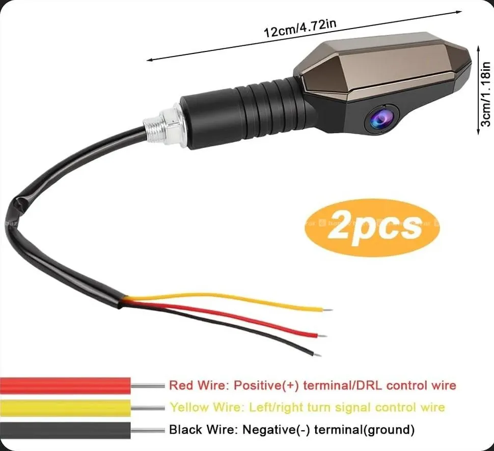 Motorcycle Projection Turn Signal Light 7