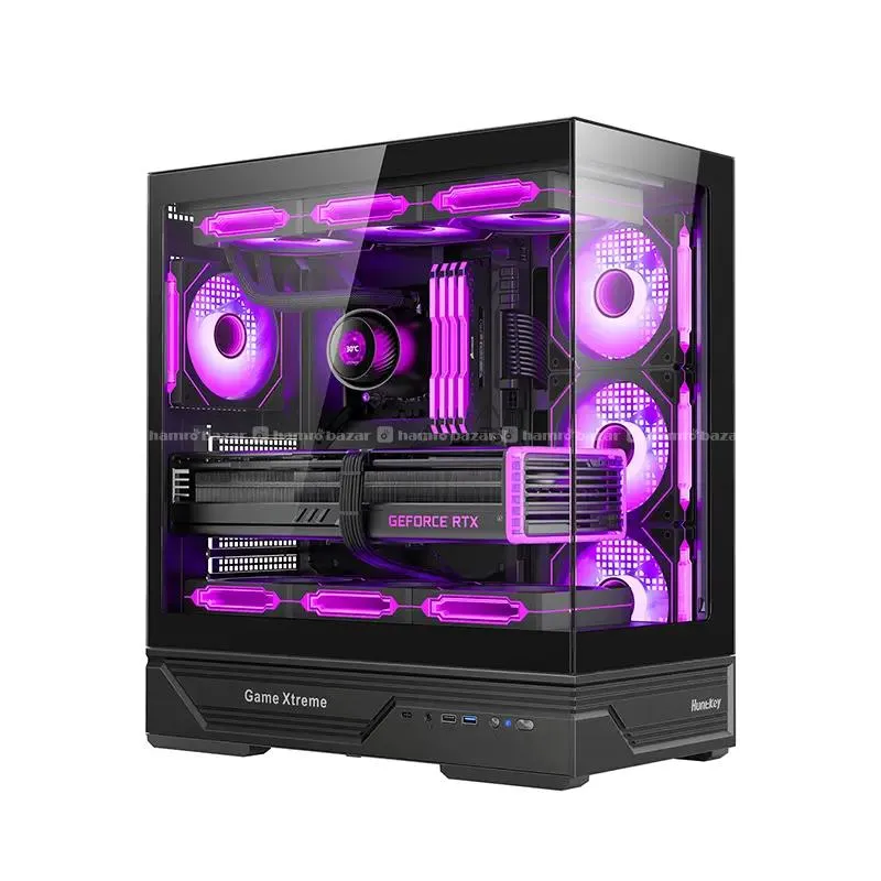 HUNTKEY GX760A FORTUNE GAMING CASING BLACK 4