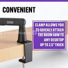 On-Stage Low-Profile Broadcast Boom Arm MBS LP1 7