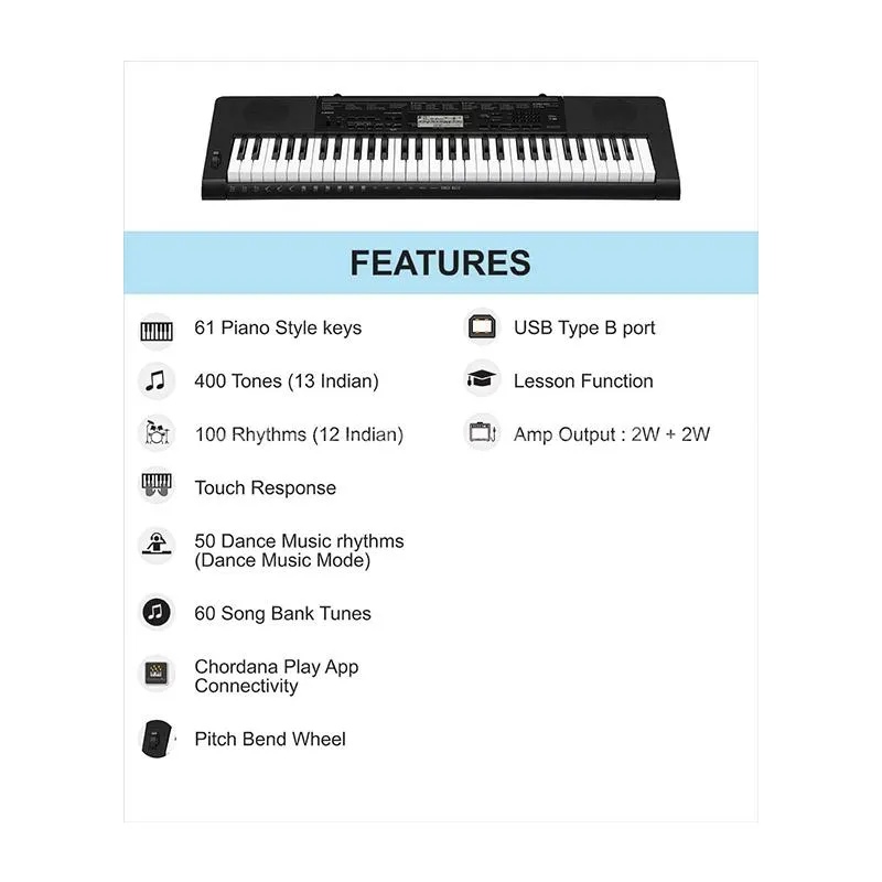 Casio CTK 3500 keyboard with touch response 2