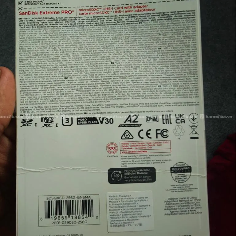 Sandisk Extreme Pro 256 Gb Sd Card 2