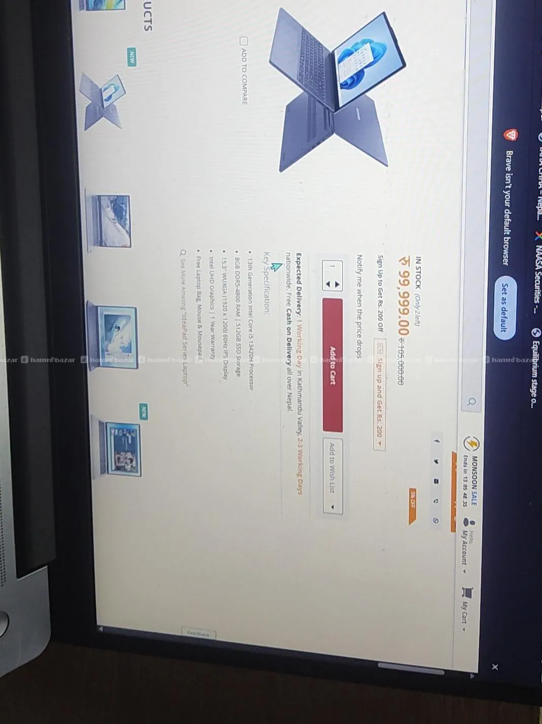 Lenevo Ideapad slim 3i 3